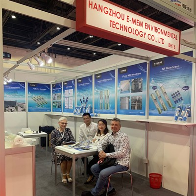 -E-MEM different quality series membrane show in Dubai WETEX